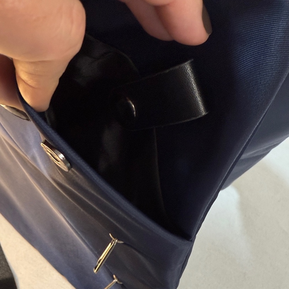 Wander Plus Anti-Theft Slim Travel Navy Blue Crossbody Sling Bag - Picture 6 of 16
